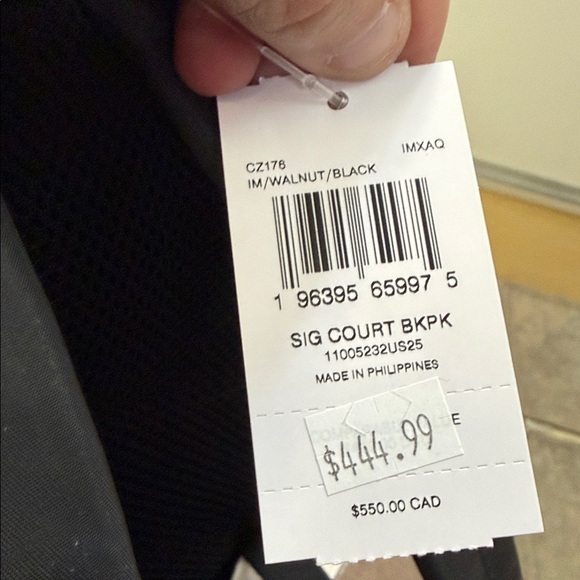 🔥🎁NWT! Coach Court Backpack in Signature Canvas Brown/Black Msrp:$550.00 - Picture 7 of 7